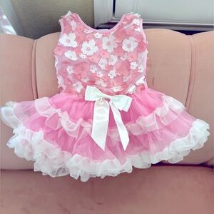 Popatu baby girl formal tutu dress size 12 months